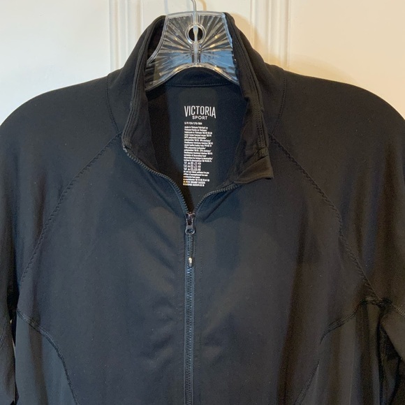 Victoria’s Secret Activewear Sport Black Full Zip Jacket With Mesh Back - Size S - Picture 3 of 5